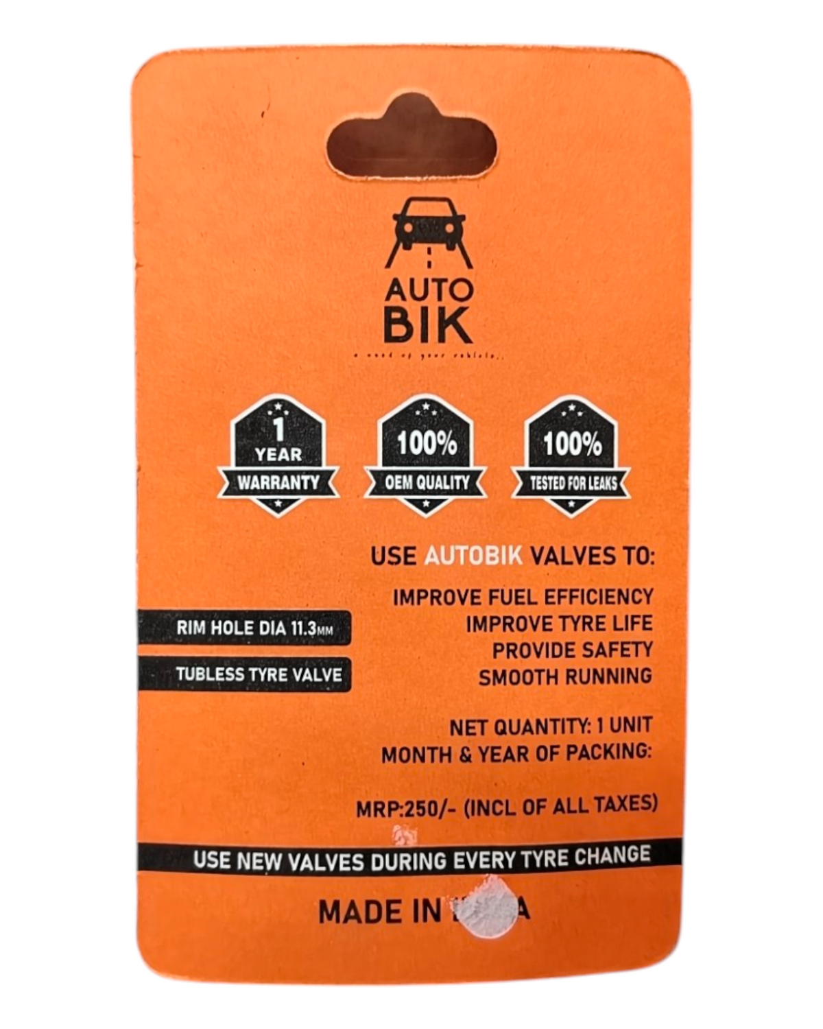 Auto Bik Tyre Valve TR412 | Alpha Tyre Tools