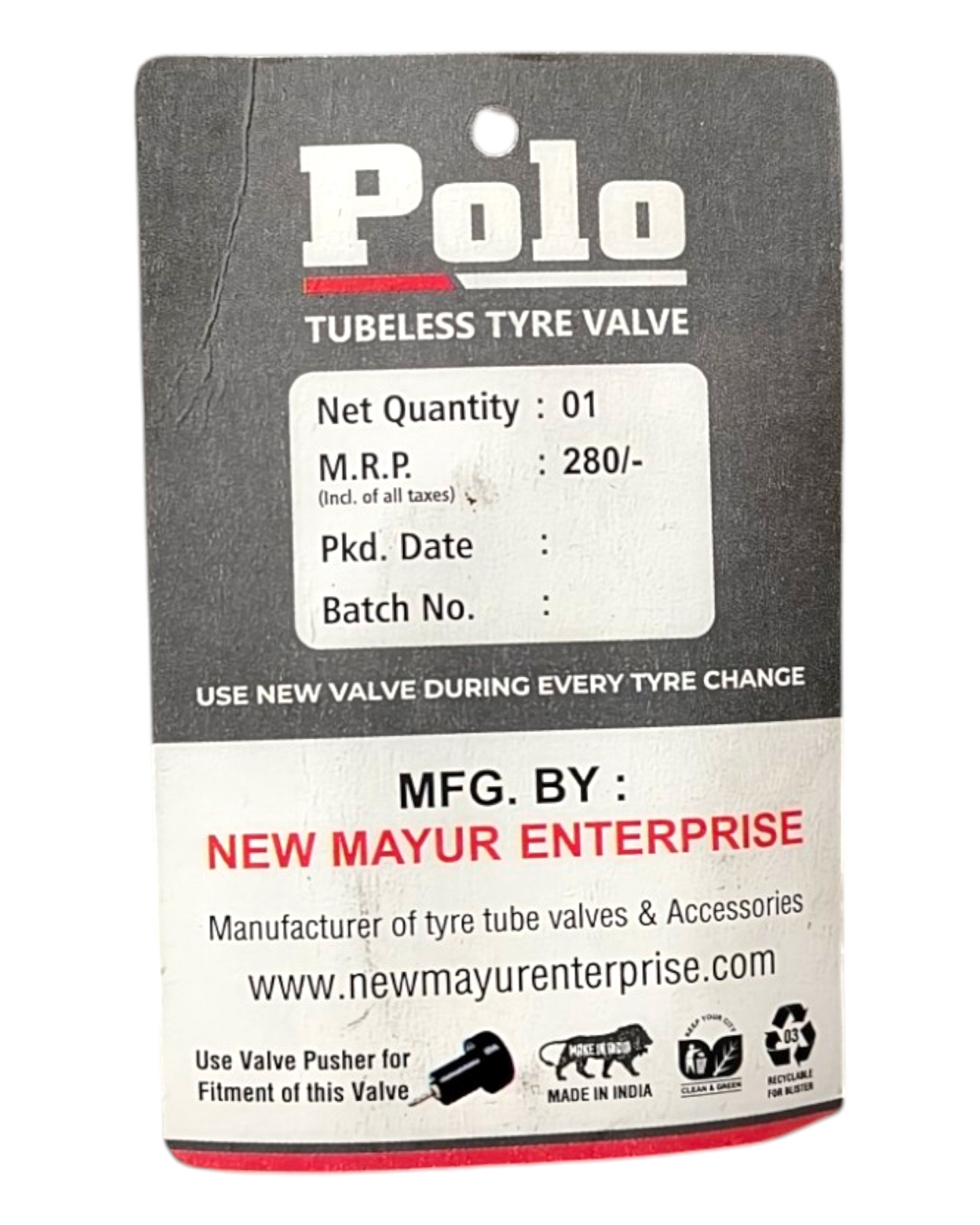 POLO Tubeless Bike Tyre Valve TR412 – Bike & Scooter Tubeless Valve
