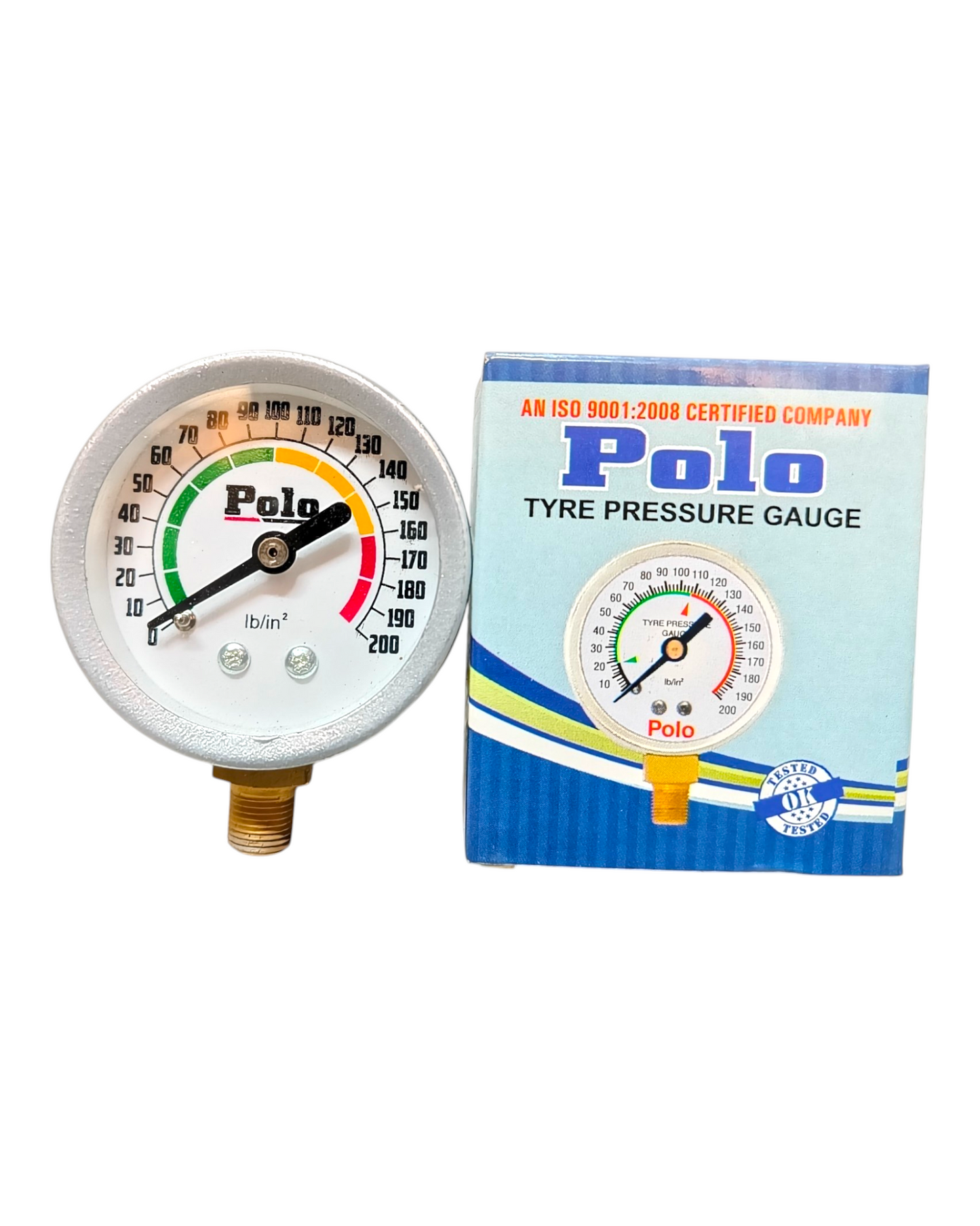 POLO Pressure Gauge Meter 2” 200lbs