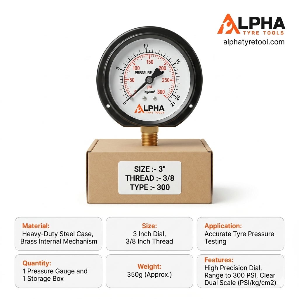Polo Pressure Gauge Meter | Alpha Tyre Tools