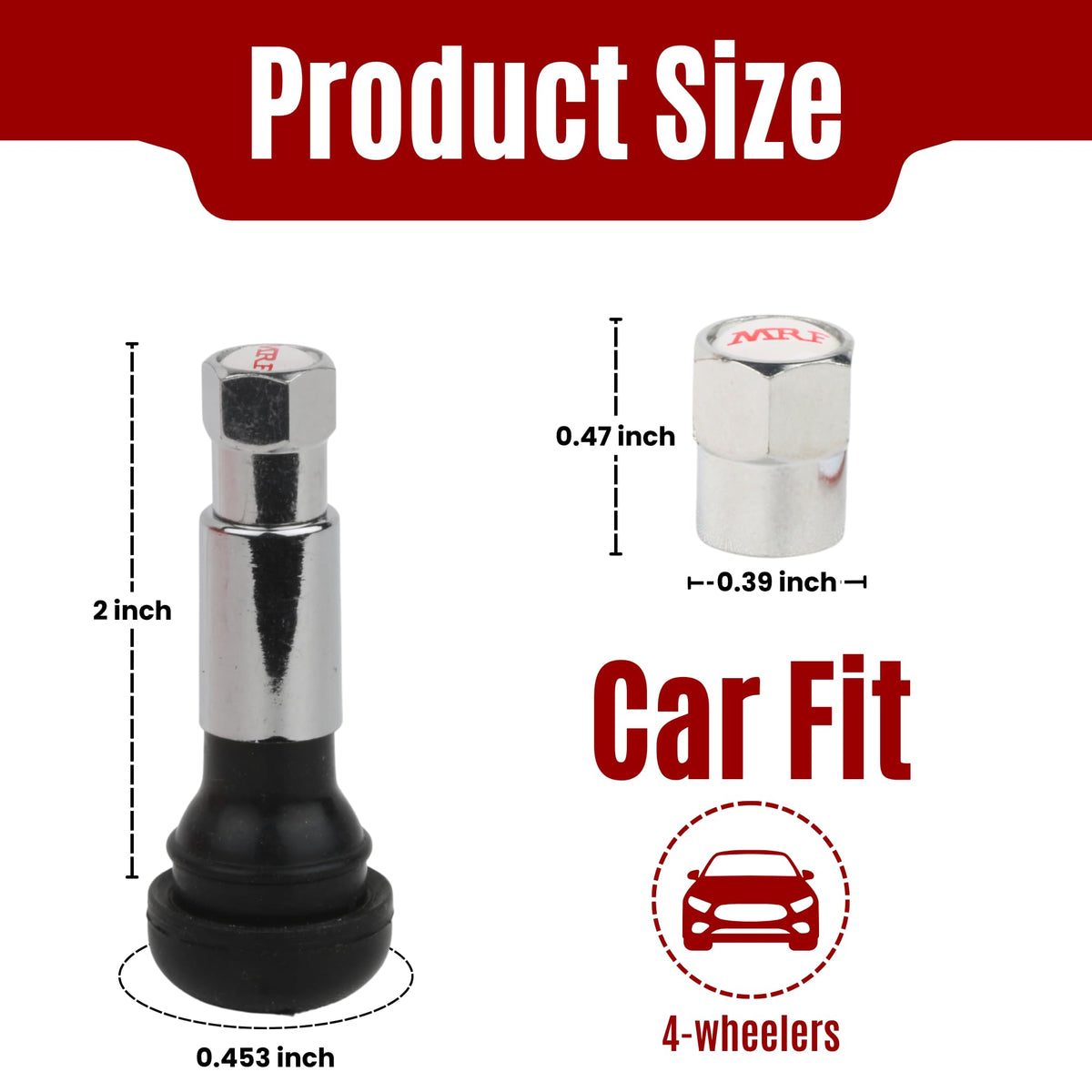 Alpha Car Tubeless Valve TR414 – Pack of 100pcs | Alpha Tyre Tools
