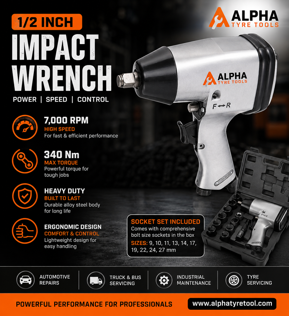 ALPHA Impact Wrench 1/2