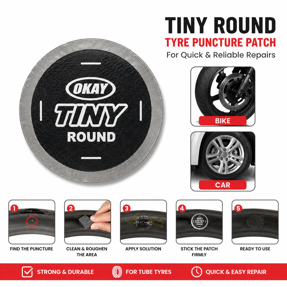 Okay Tiny Round | Alpha Tyre Tools