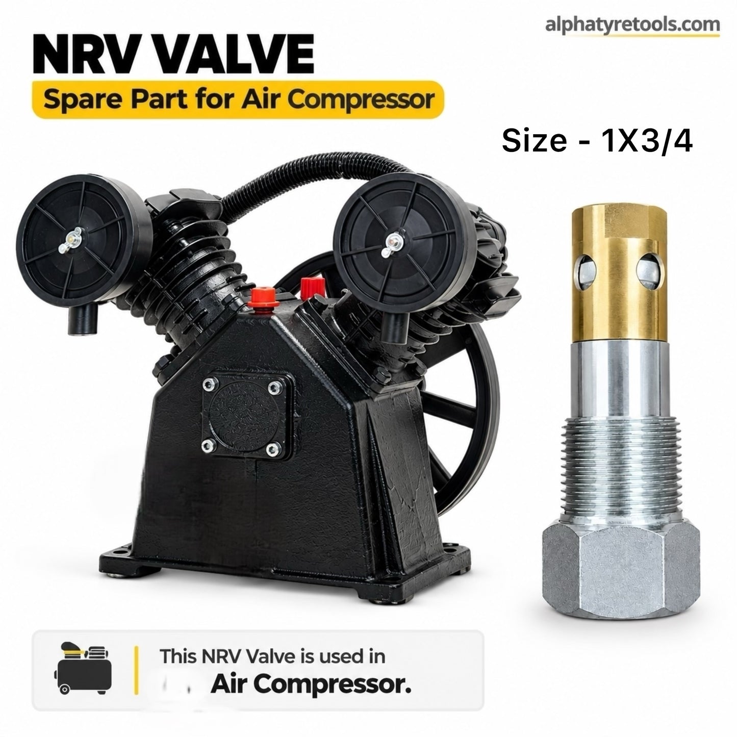 NRV Aluminium 1X3/4