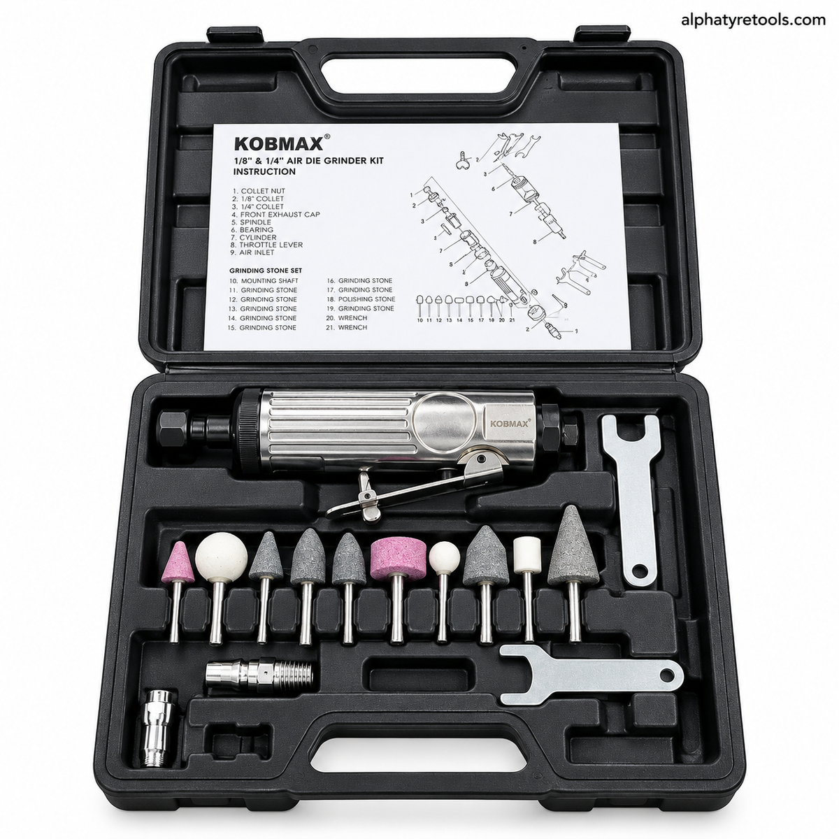 Kobmax Air Die Grinder (view 2) – Alpha Tyre Tools