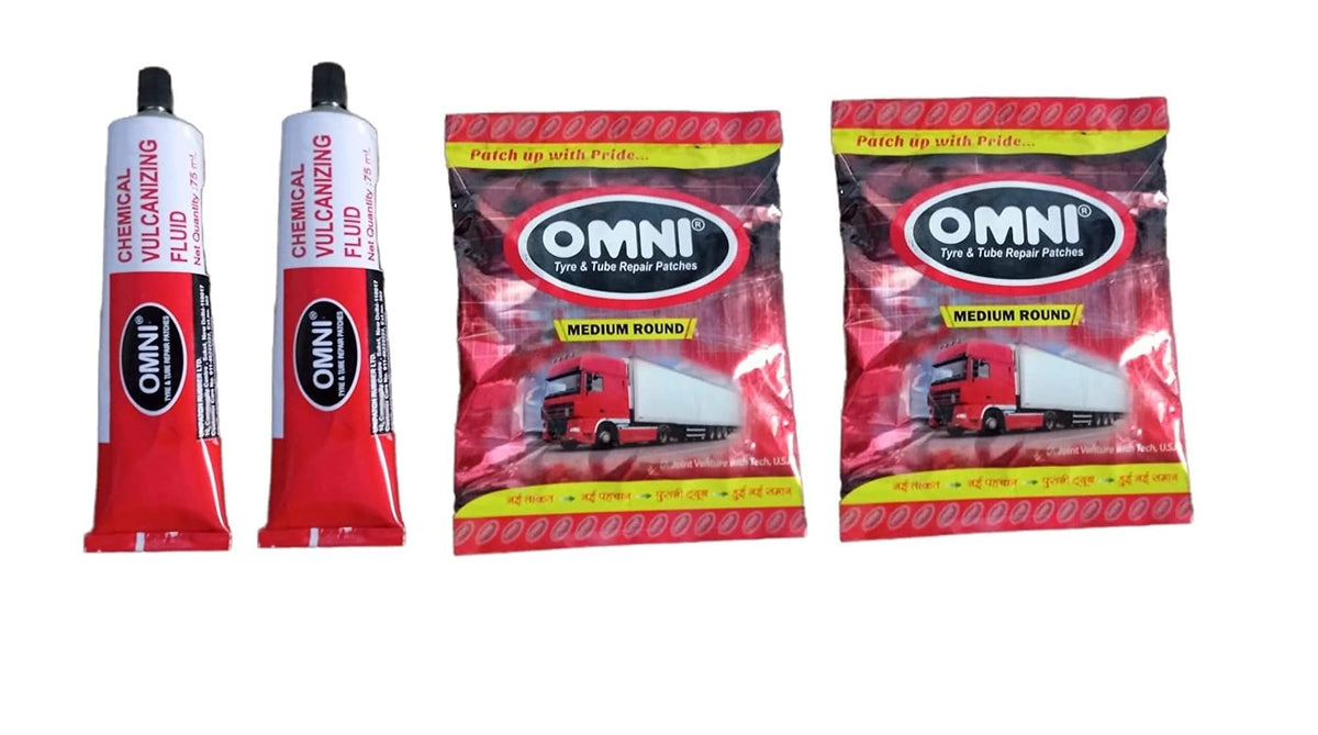 Omni Medium Round Patch 60pcs + CVF Solution Pack of 2 – Alpha Tyre Tools