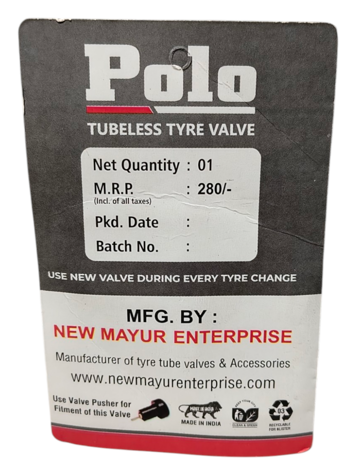 POLO Tubeless Tyre Valve PVR50 | Alpha Tyre Tools