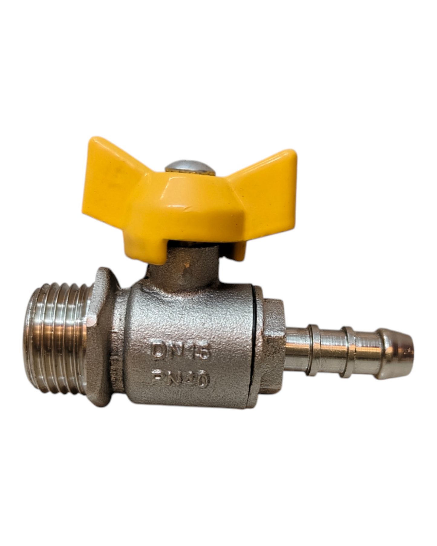 Gas Valve 1/2 Male – 8mm Hose Pipe Fitting