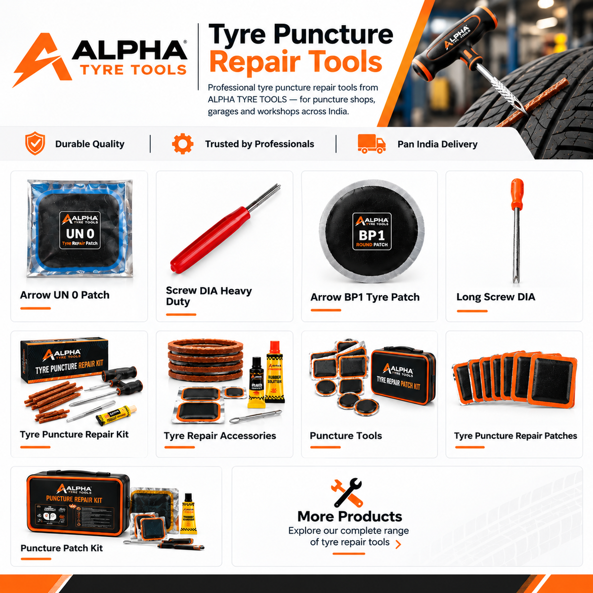 Tyre Puncture Repair Tools