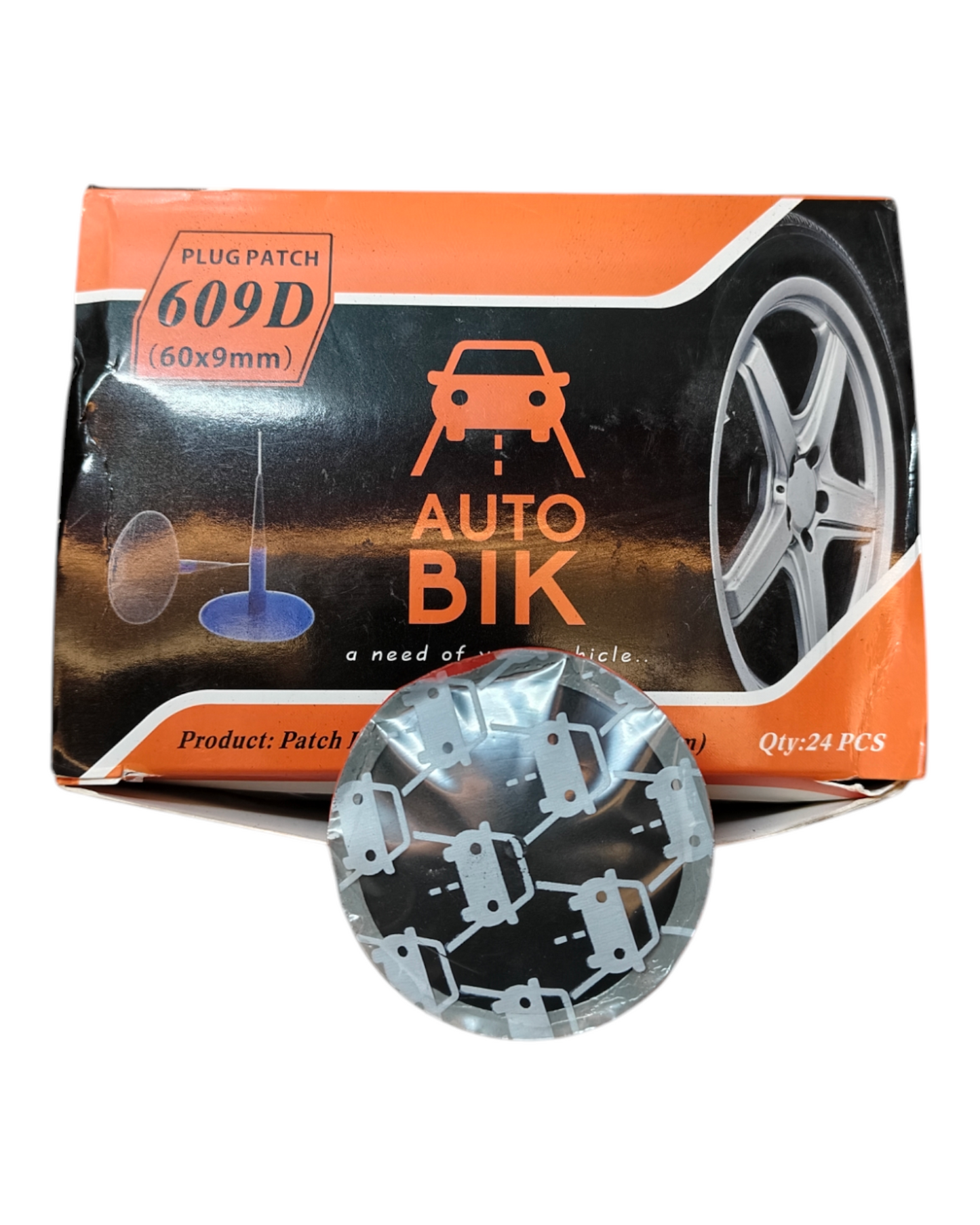 Mushroom Patch 9MM – Tubeless Tyre Repair Patch (Pack of 24)