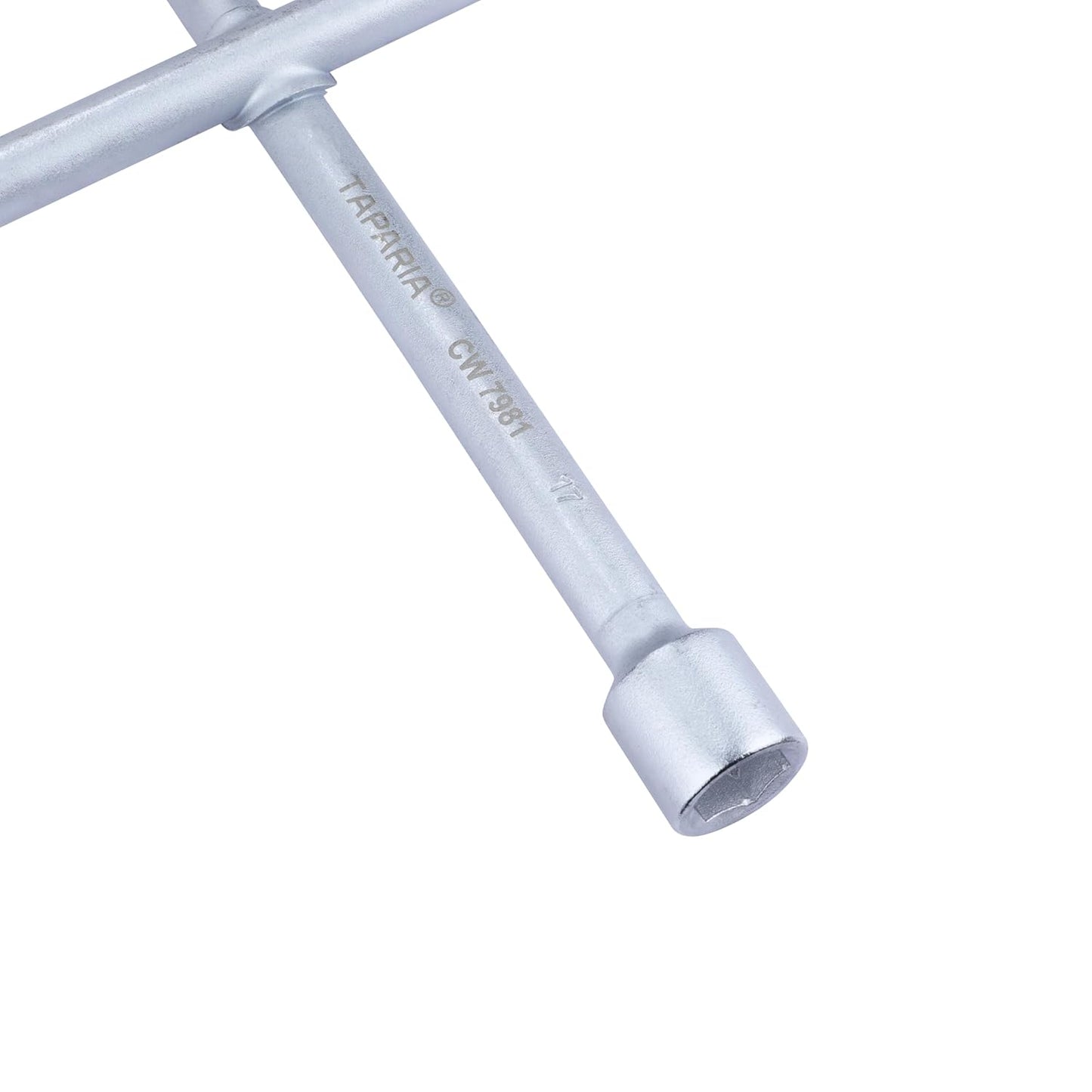 Taparia Cw7981 Steel (17 X 19 Mm, 18 X 21 Mm) Cross Rim Box End Wrench (Silver)