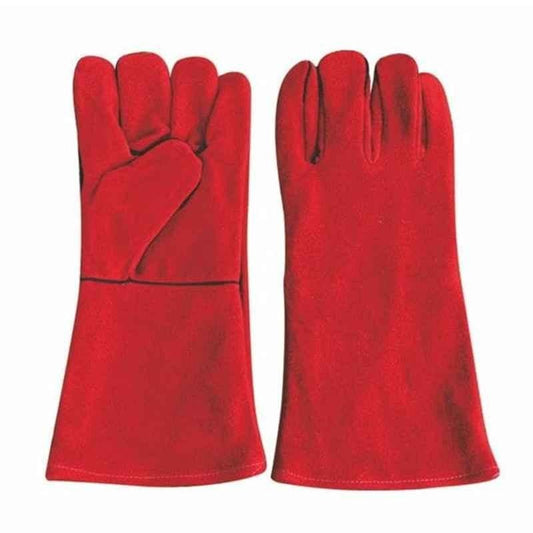 Leather Safety Gloves – Pack of 2 | Heavy Duty Hand Protection for Tyre Shop & Workshop