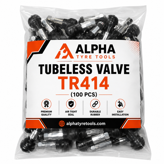 Alpha Car Tubeless Valve TR414 – Pack of 100pcs | Alpha Tyre Tools