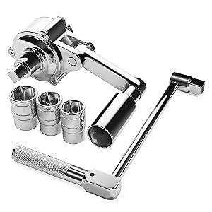 Car Labor Saving Wrench 1:16 Gear Ratio – 800Nm Torque | 3 Socket Set | Alpha Tyre Tools