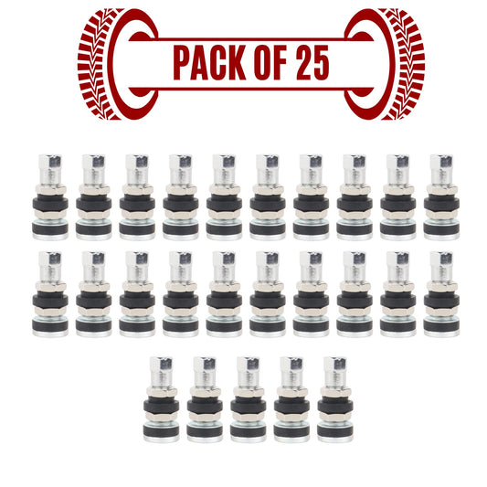 Bike Nut Plate Valve – Pack of 25 | Tube Tyre Valve for Bikes | Alpha Tyre Tools