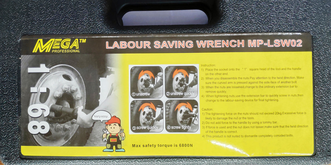 Mega Labour Saving Wrench 6800Nm – Heavy Duty Truck Tyre Wrench