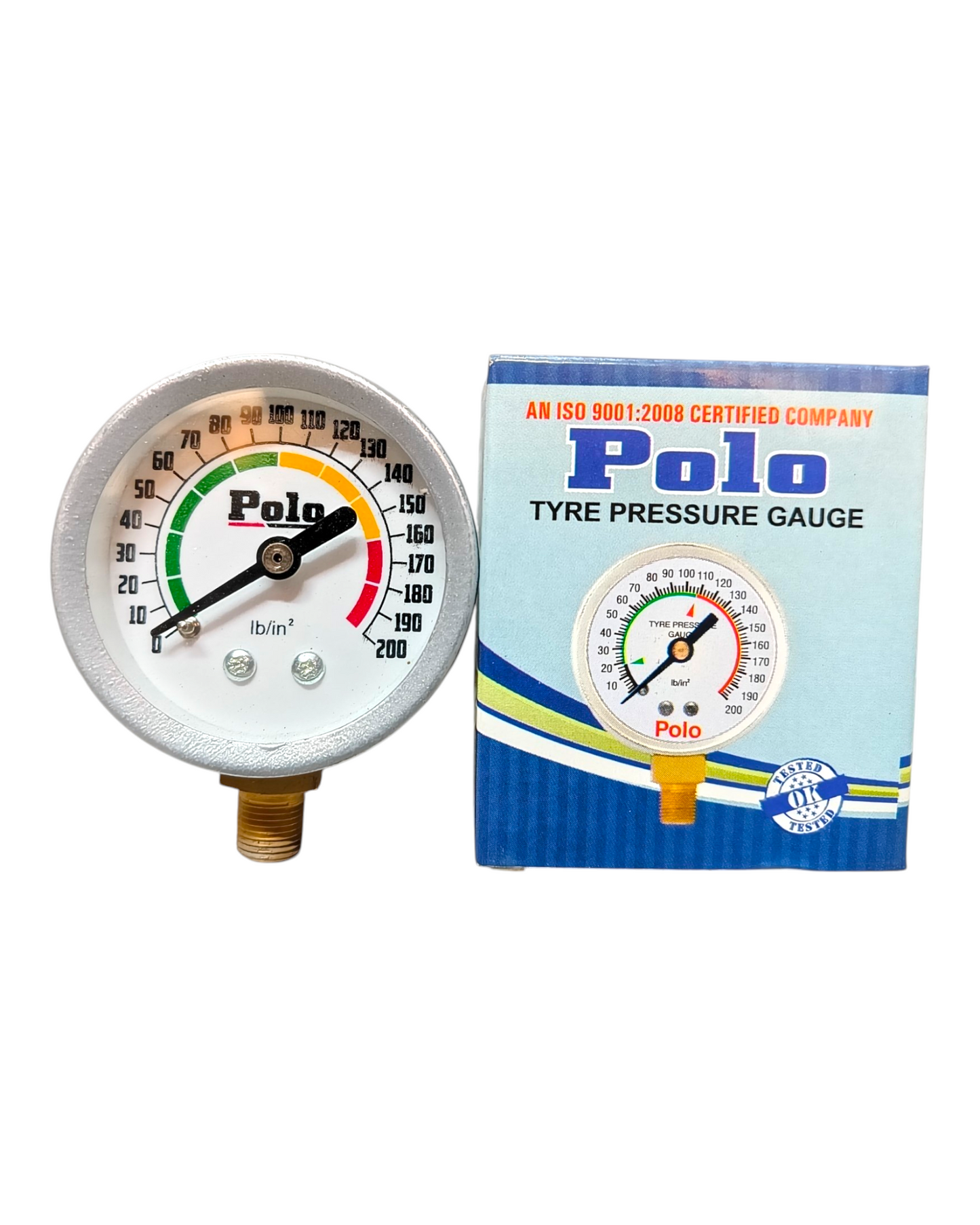 POLO Pressure Gauge Meter  2” 200lbs