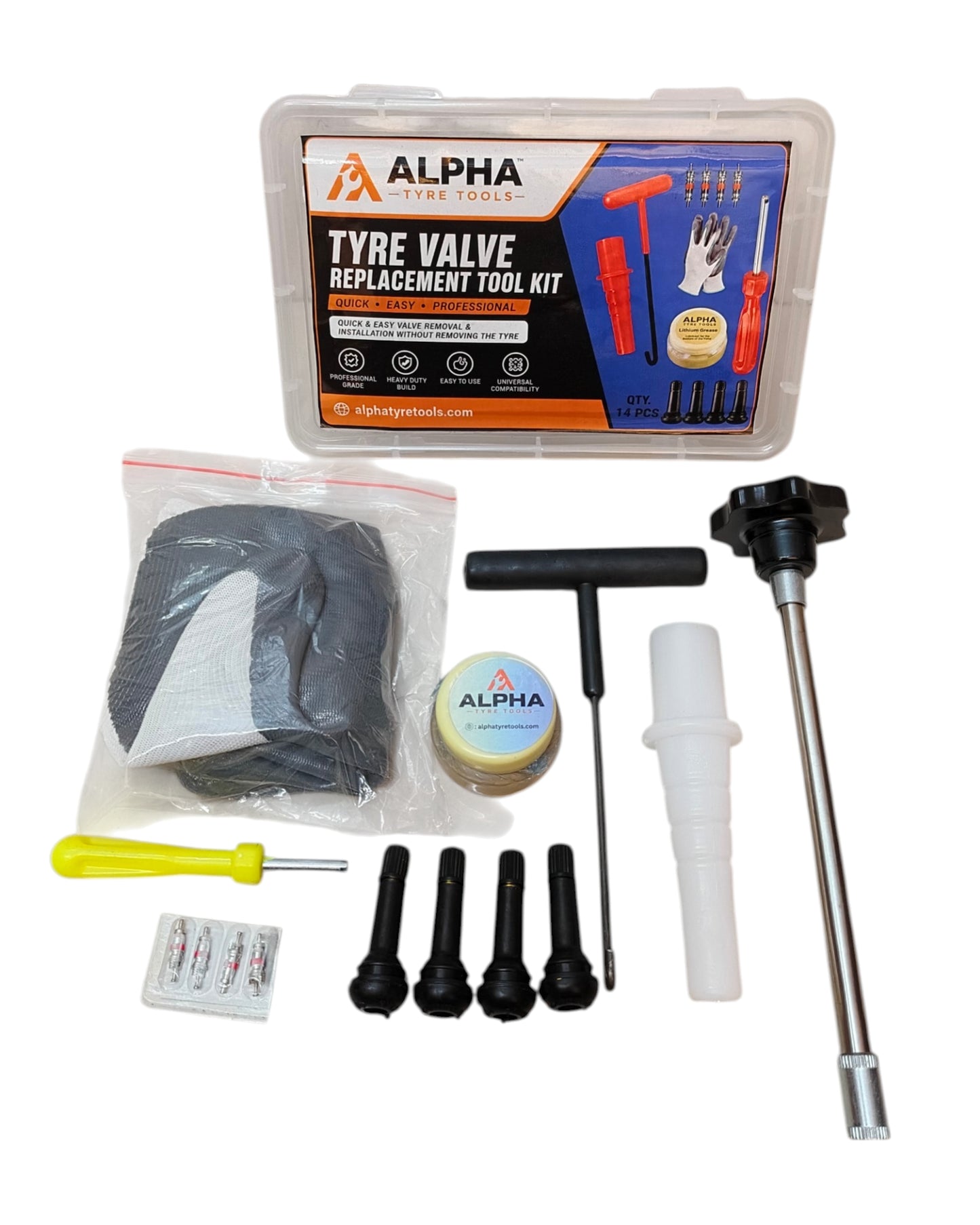 Alpha Tyre Valve Replacement Tool | Tubeless Valve Installer & Remover – Alpha Tyre Tools