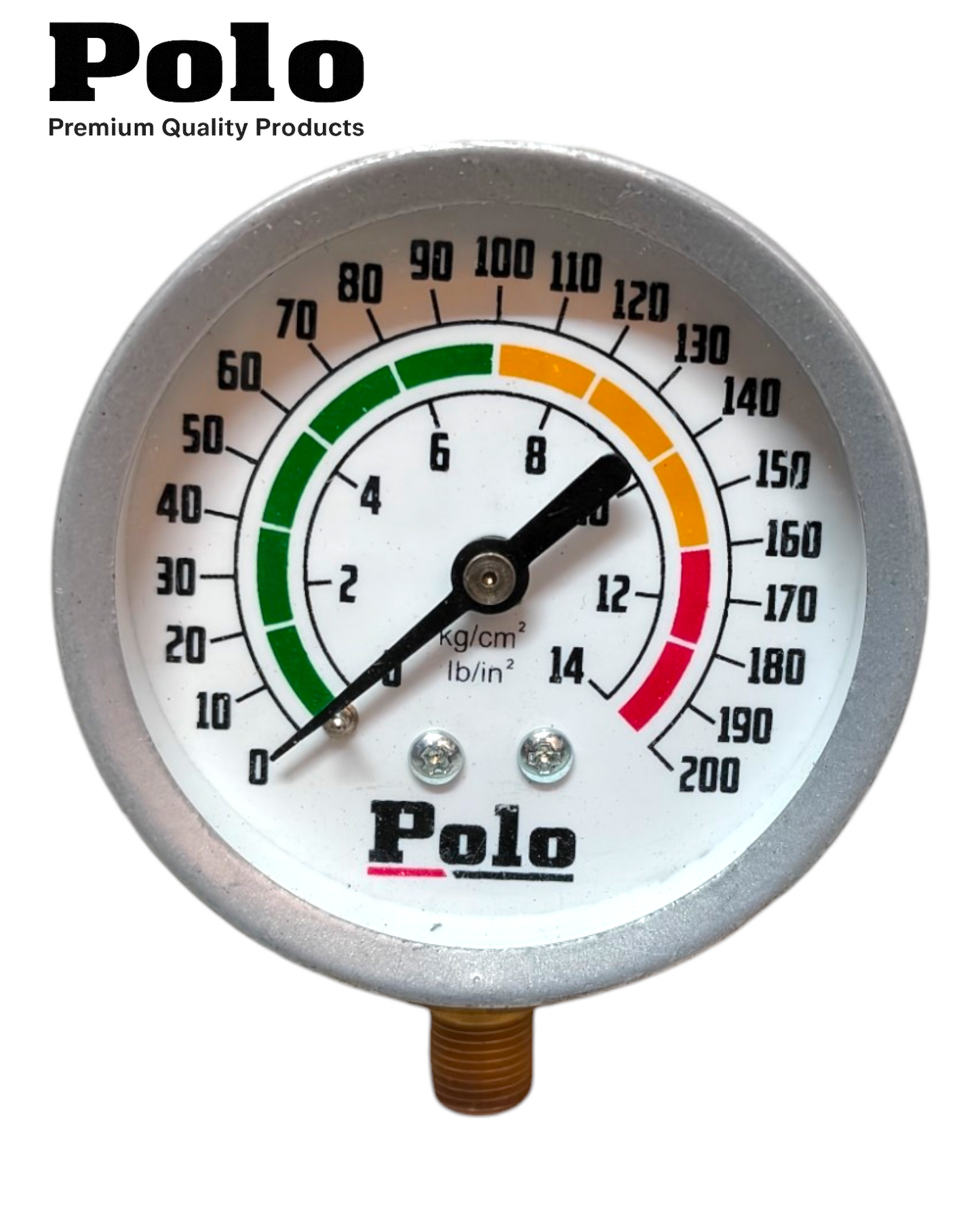 POLO Pressure Gauge Meter  2.5” 200lbs