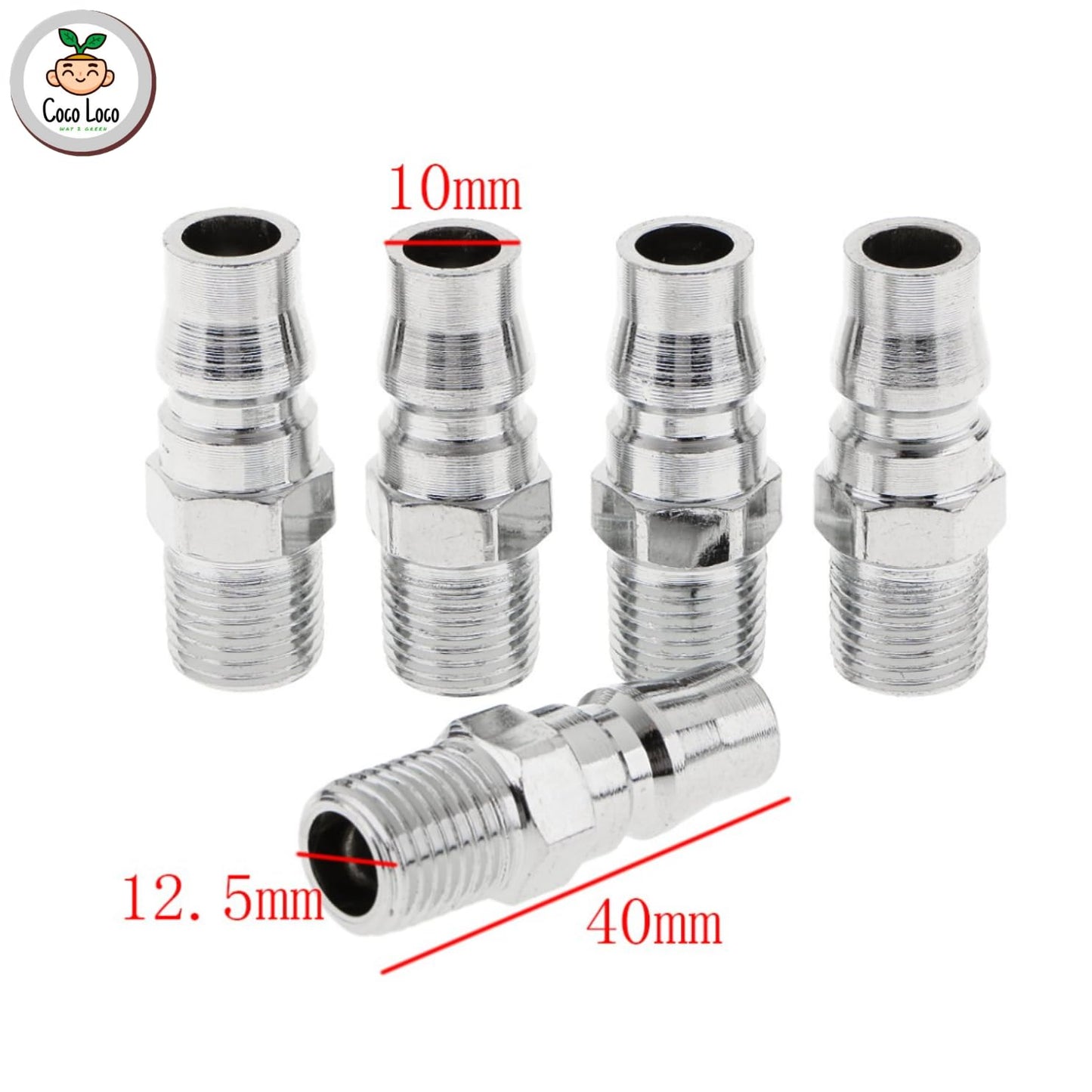 Coupler Connector – Pack of 5 | Air Compressor Fitting Set
