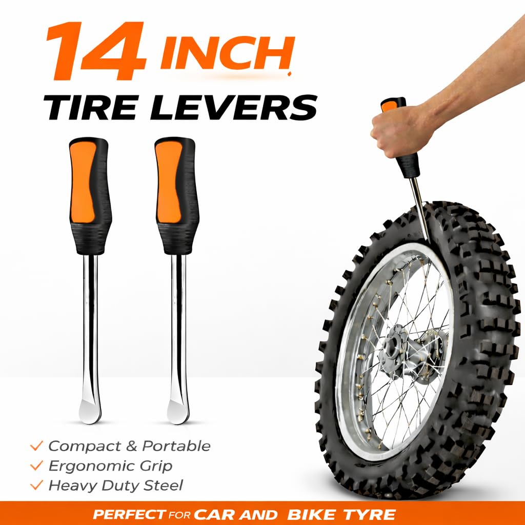 Tyre Lever Set 14 Inch (2pcs) – Car and Bike Tyre Fitting Tool