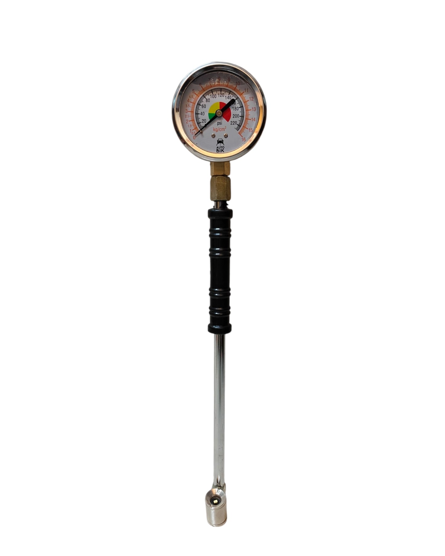 Liquid Glycerine Pressure Gauge with 11 Inch TTC Dandi | Truck Tyre Inflation Tool