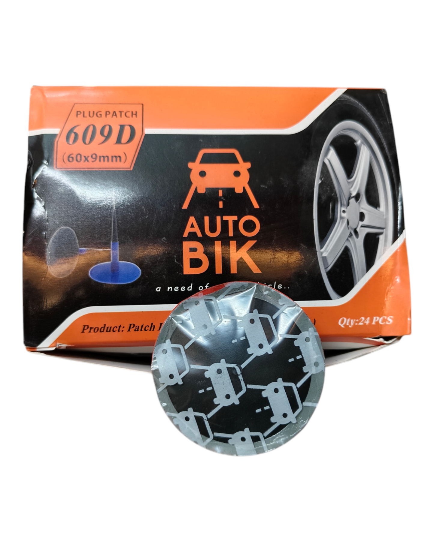 Mushroom Patch 9MM – Tubeless Tyre Repair Patch (Pack of 24)