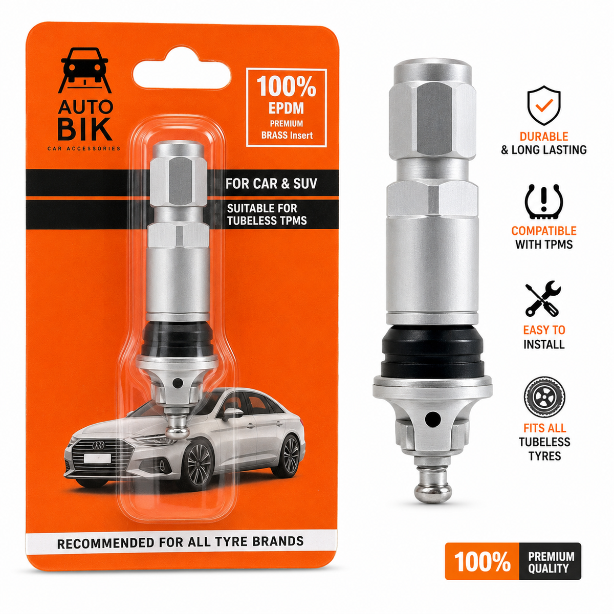 TPMS Sensor Valve TPMS29 – Rubber Snap-in Valve for TPMS Sensor | Alpha Tyre Tools