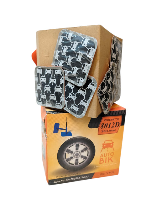 Mushroom Patch 12mm – Pack of 12 | Tyre Puncture Repair Patch for Tubeless Tyres