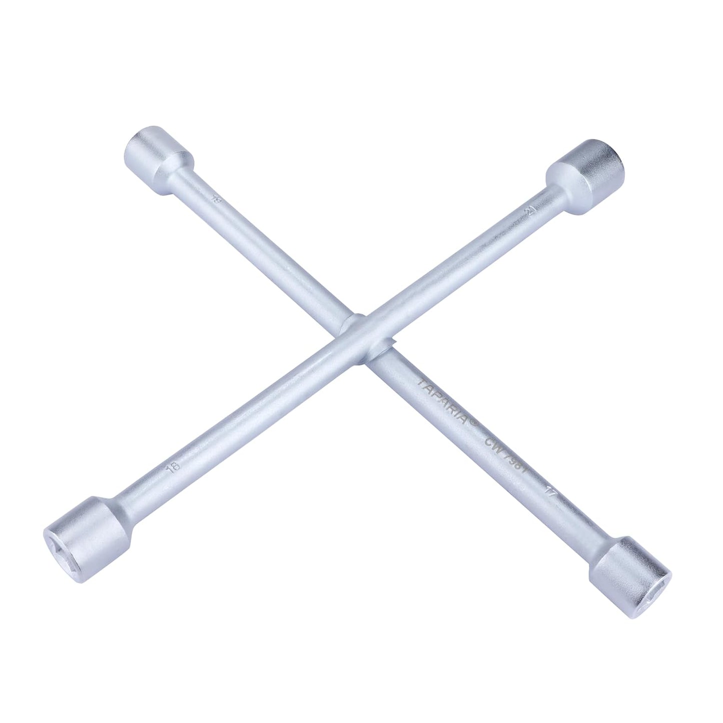 Taparia Cw7981 Steel (17 X 19 Mm, 18 X 21 Mm) Cross Rim Box End Wrench (Silver)