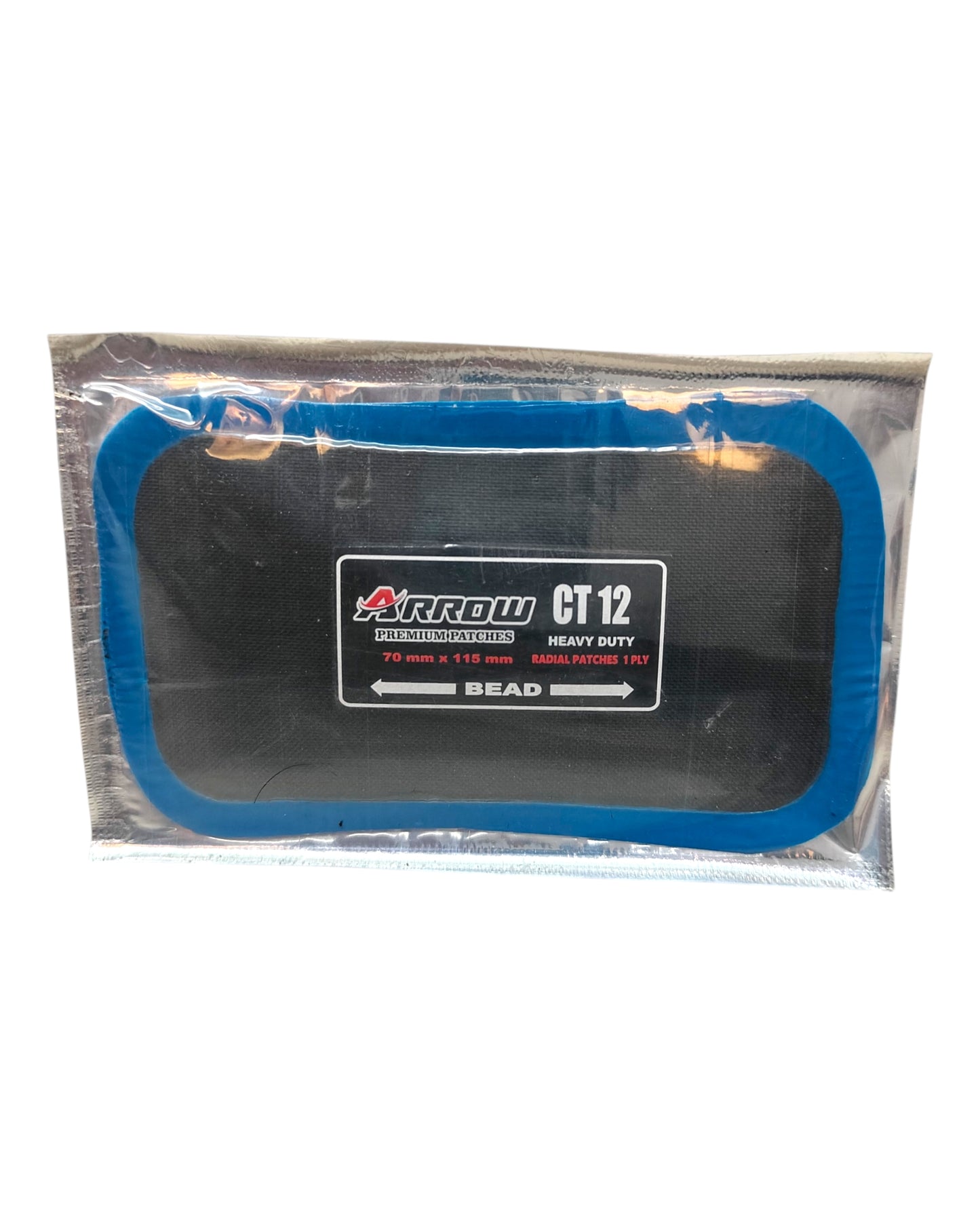Arrow CT12 Tyre Tube Patch – Small Cold Repair Patch for Bike & Car