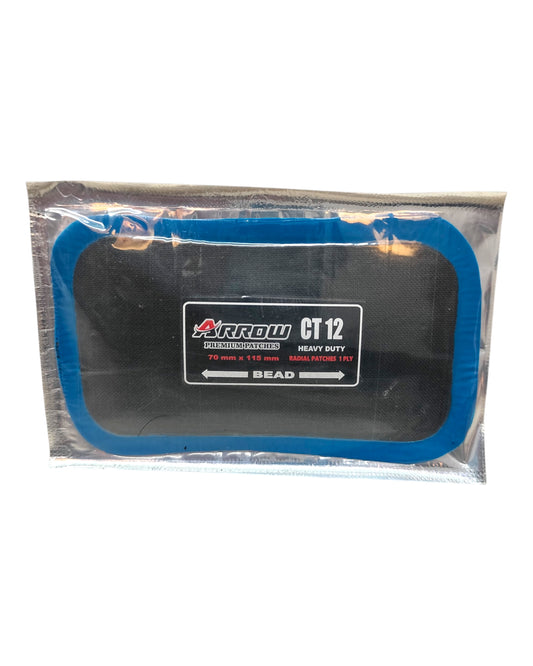 Arrow CT12 Tyre Tube Patch – Small Cold Repair Patch for Bike & Car