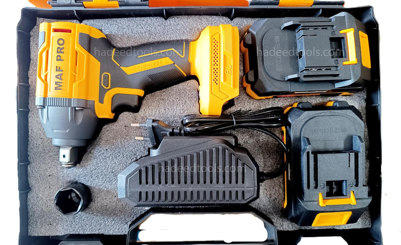MAF PRO 1/2" Cordless Impact Wrench 20V 350Nm – 2 Batteries + Charger