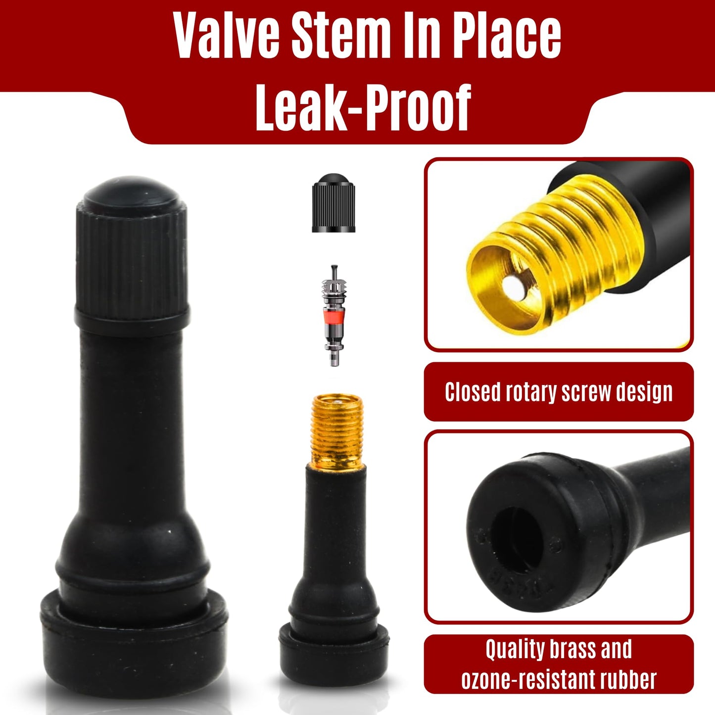 Tubeless Car Valve TR414 – Pack of 100 | Bulk Wholesale Pack