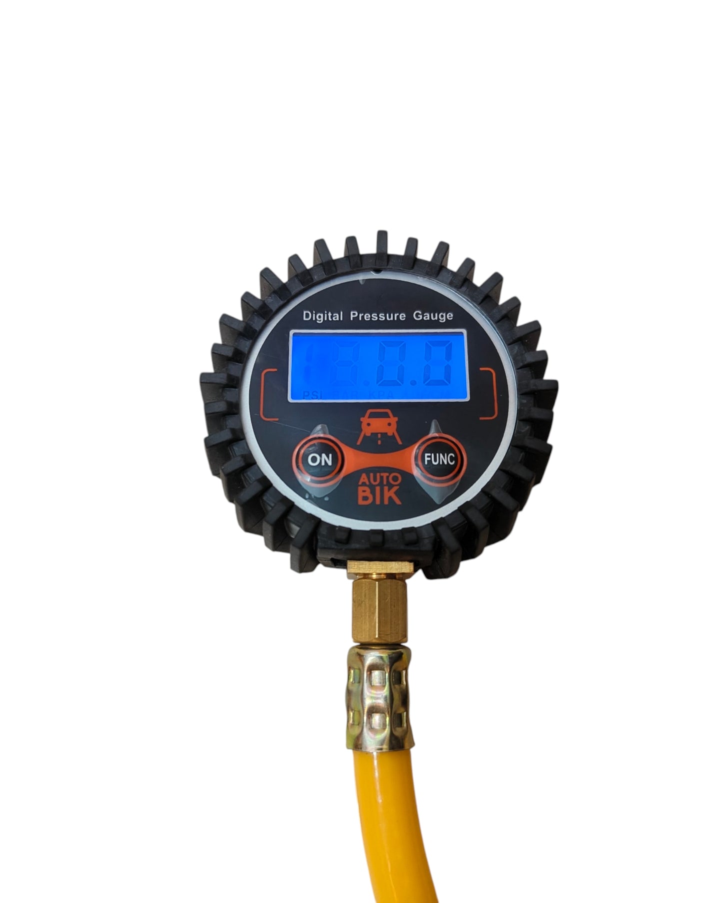 Digital Tyre Pressure Meter with Hose Pipe | Digital Air Pressure Gauge for Trucks