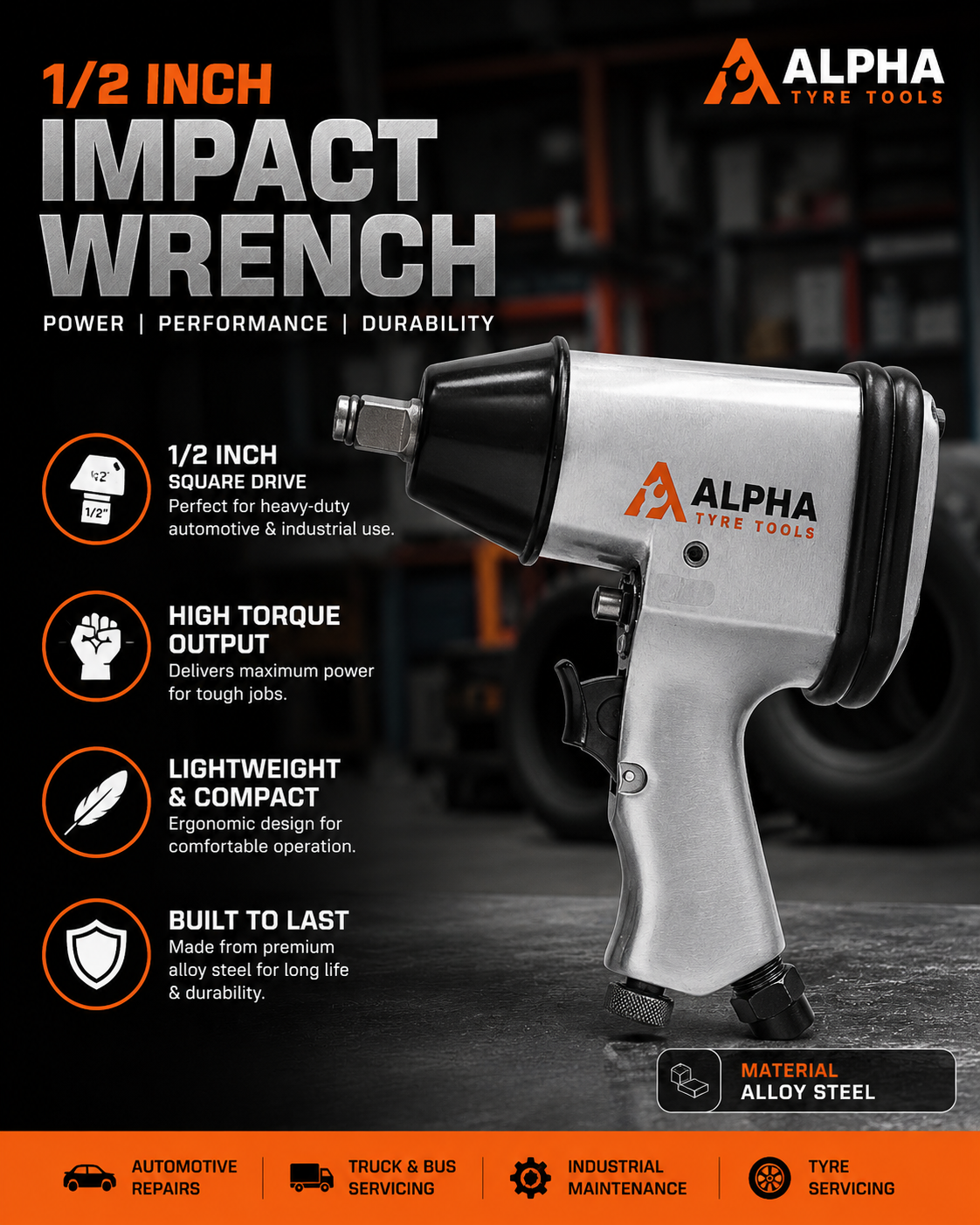ALPHA Impact Wrench 1/2