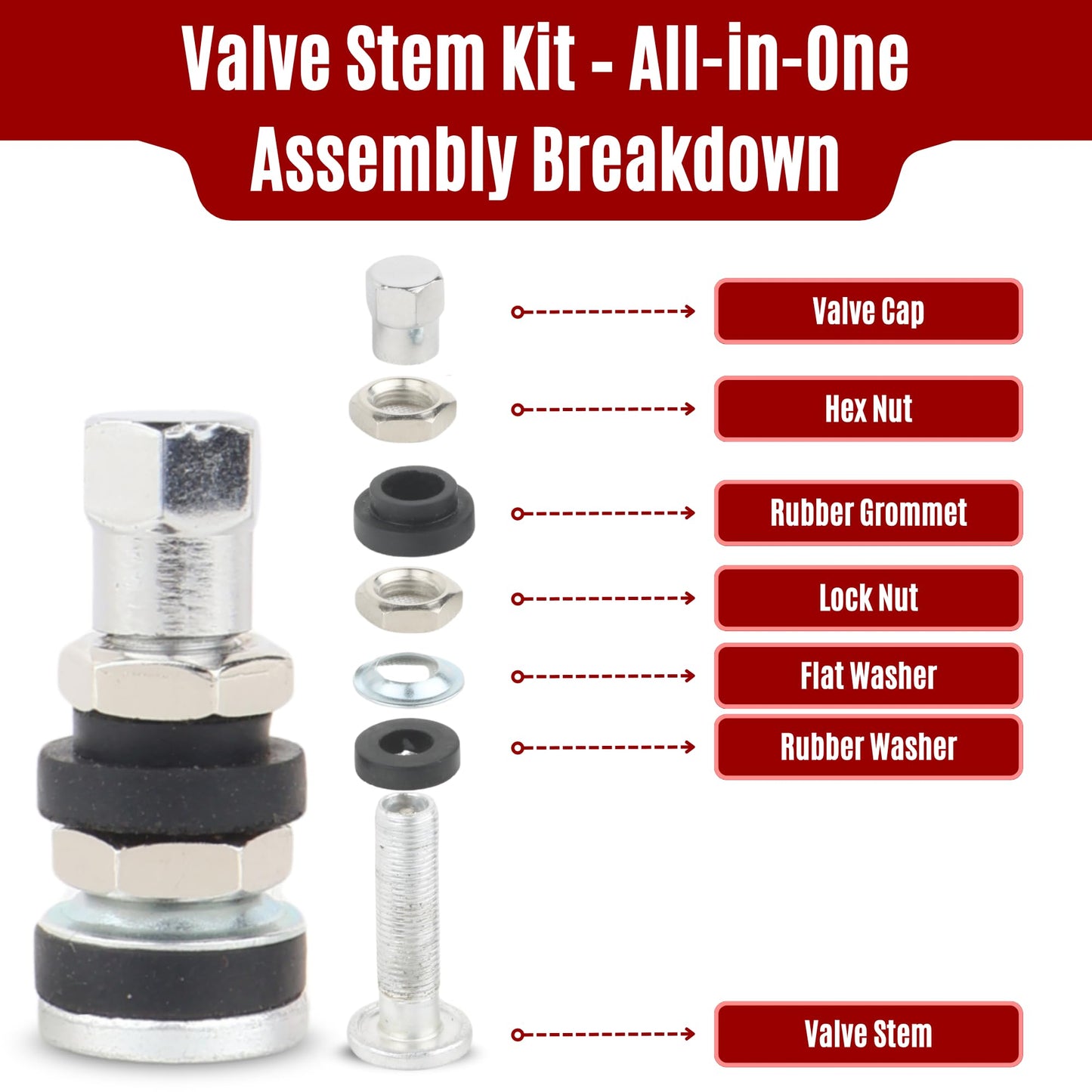Bike Nut Plate Valve