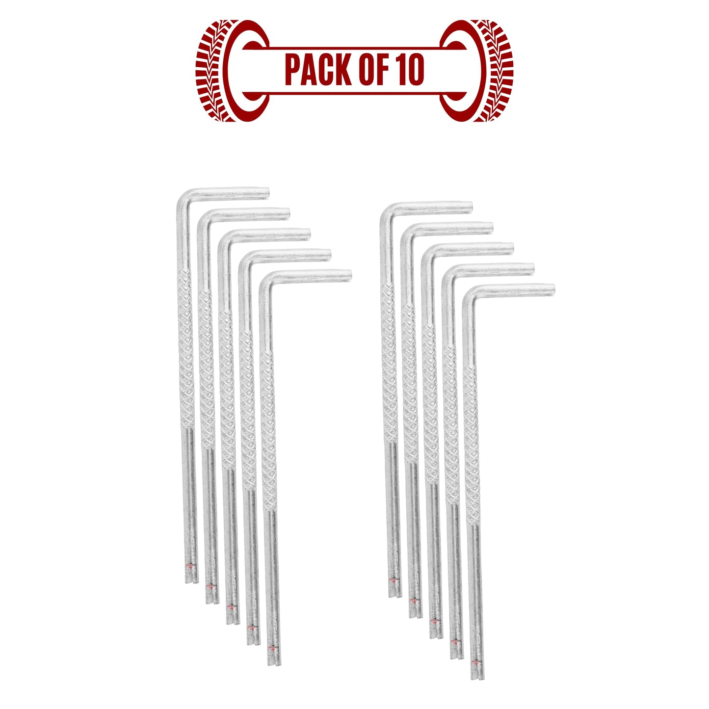 L Dia Tyre Valve Core Tool – Pack of 10 | L-Shape Valve Remover | Alpha Tyre Tools