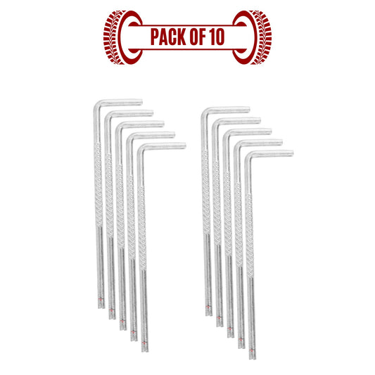 L Dia Tyre Valve Core Tool – Pack of 10 | L-Shape Valve Remover | Alpha Tyre Tools