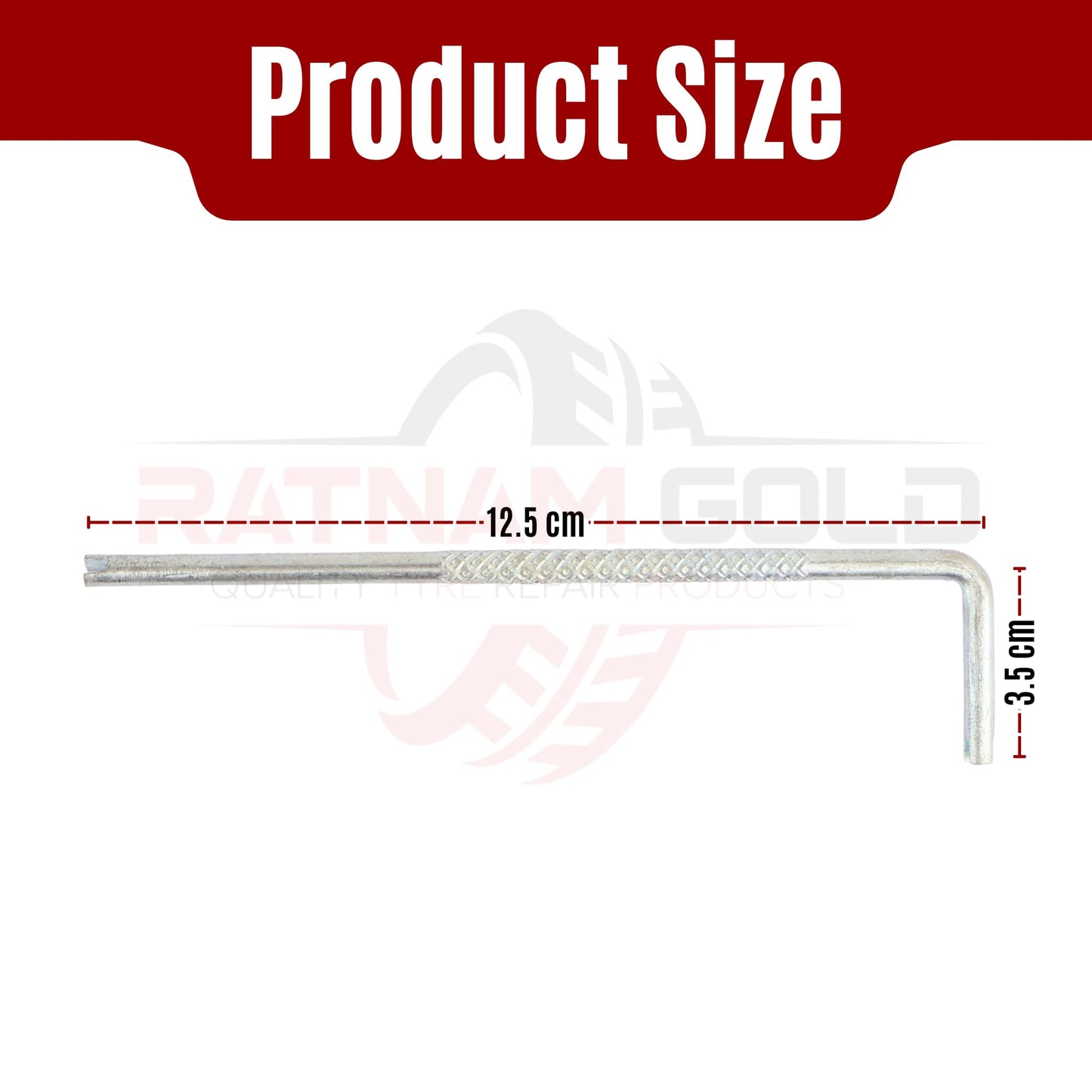 L Dia Tyre Valve Core Tool – Pack of 10 | L-Shape Valve Remover | Alpha Tyre Tools