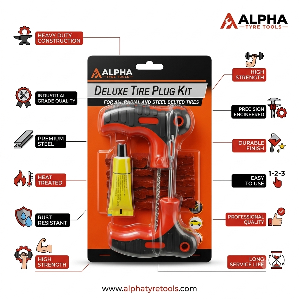 Alpha Deluxe Tubeless Repair Kit