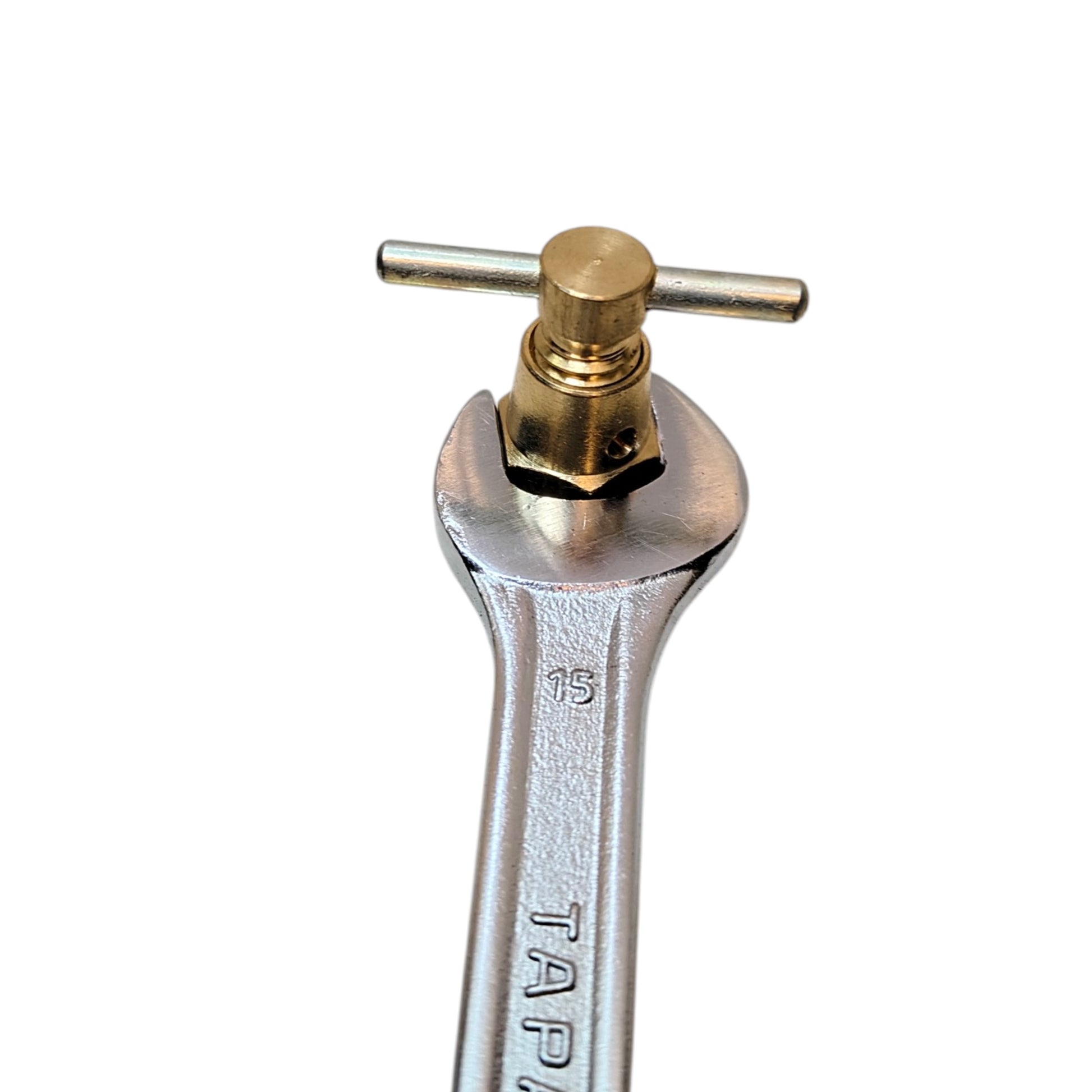 15mm tyre valve core tool with brass head for puncture repair and tyre maintenance