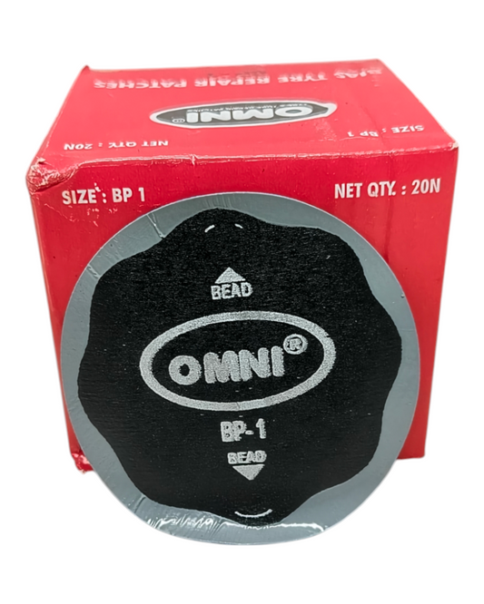 Omni BP-1 Tyre Repair Patch – Pack of 20 | Heavy Duty Tyre Patch
