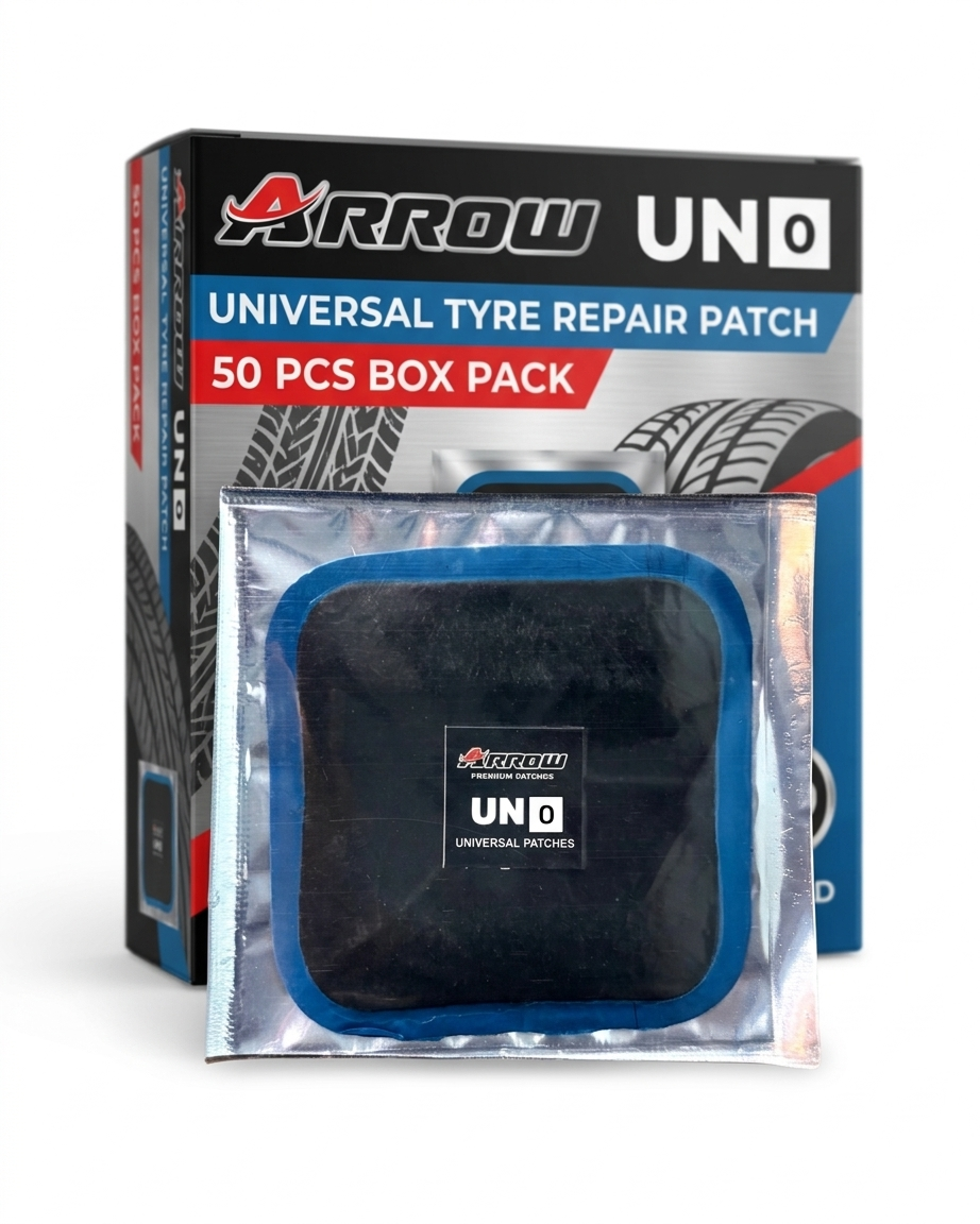 Arrow UN 0 Patch – Smallest Cold Repair Patch for Bike & Scooter Tube Tyres | Alpha Tyre Tools