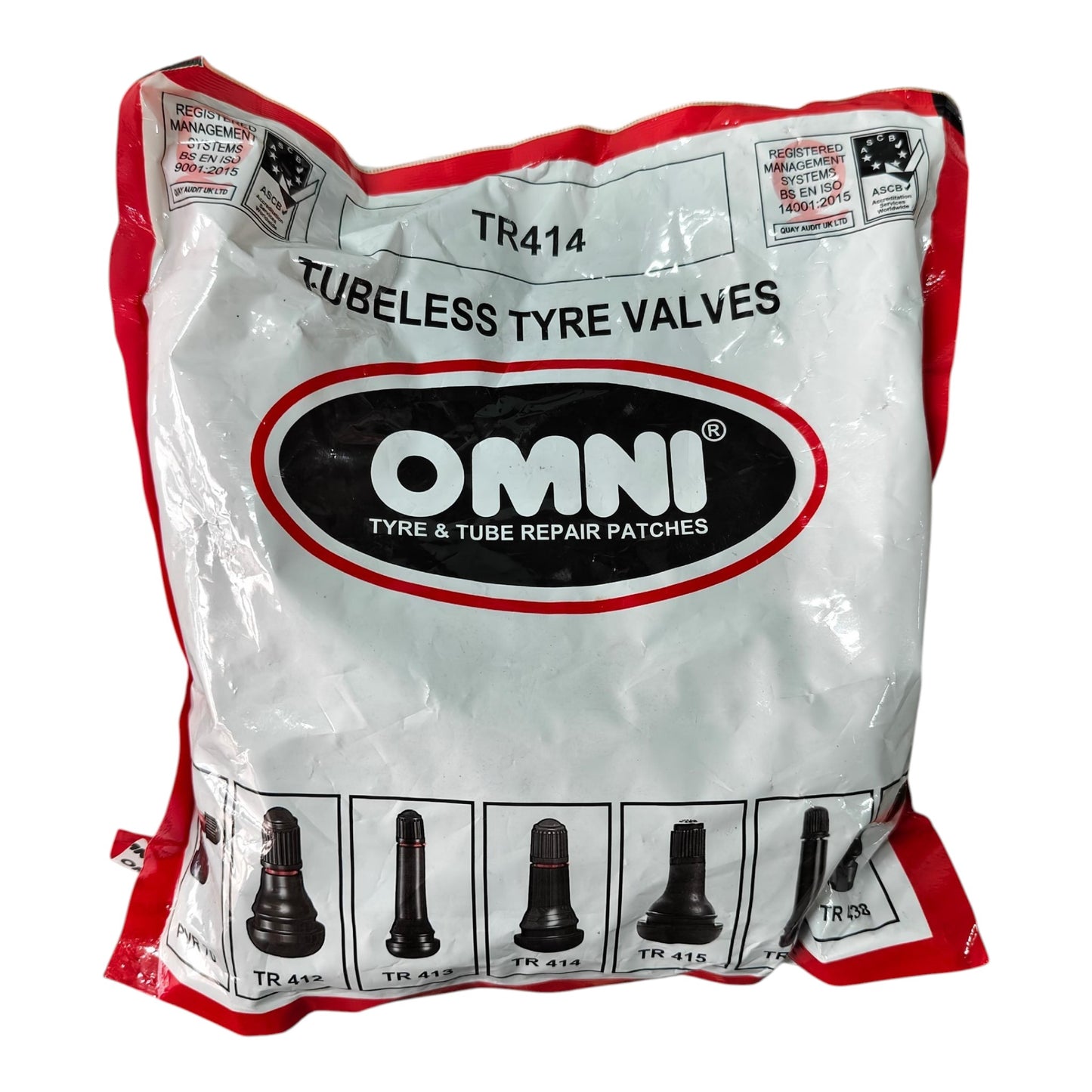 Omni Tubeless Valve TR414 – Pack of 100 Pcs | Alpha Tyre Tools