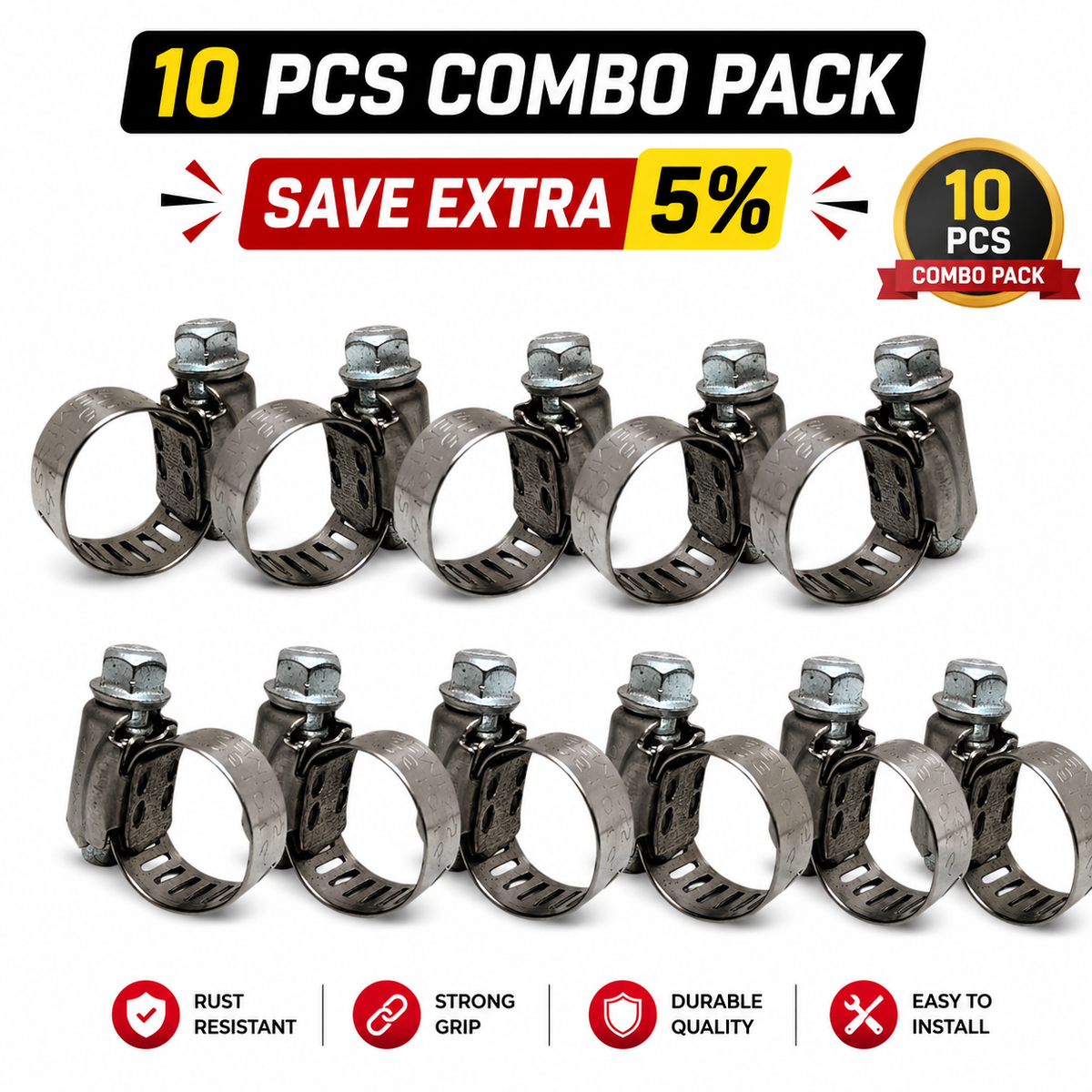 Jupiter Steel Clip (10pcs) | Alpha Tyre Tools