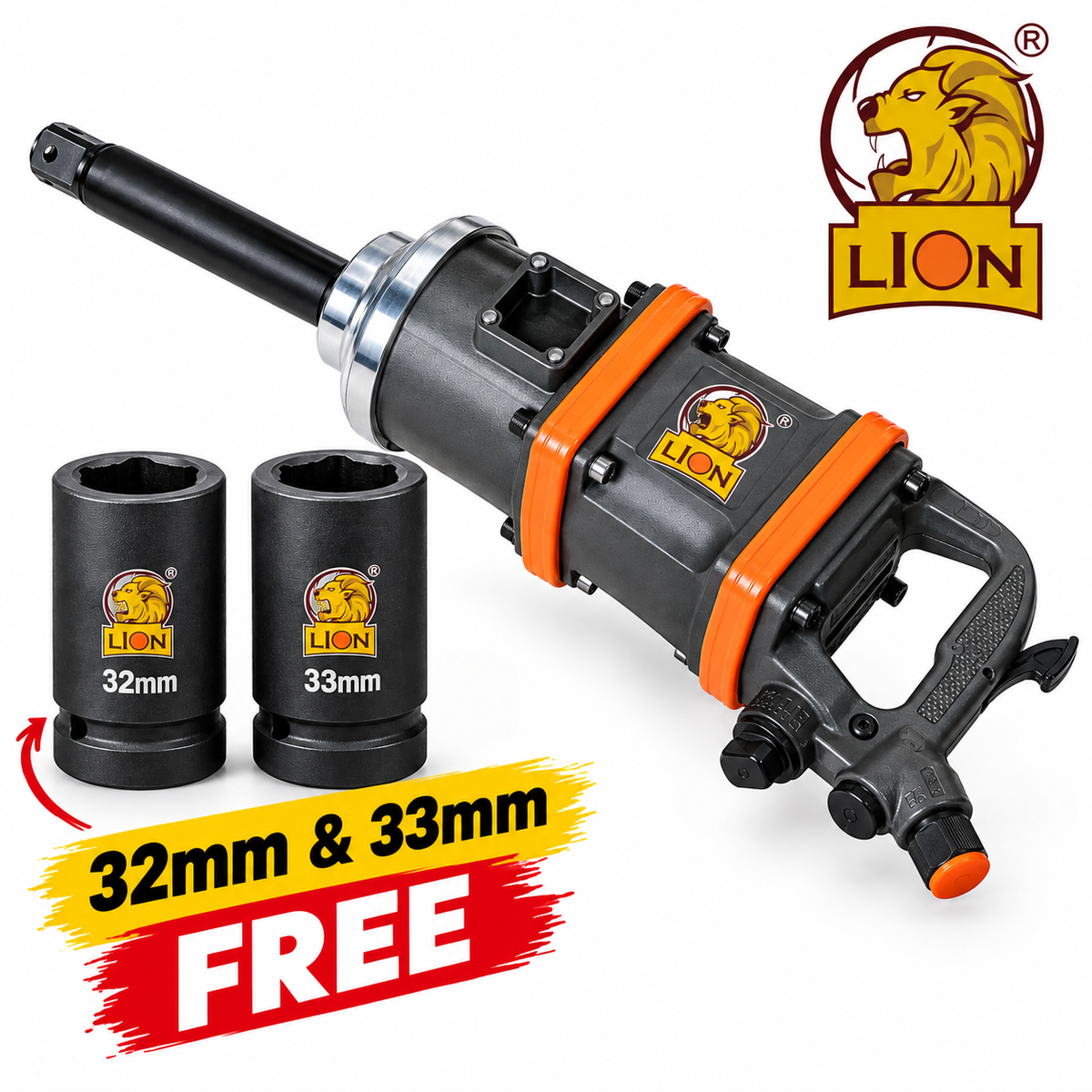 Lion 1 Inch Impact Wrench 3800 RPM – LI-A12
