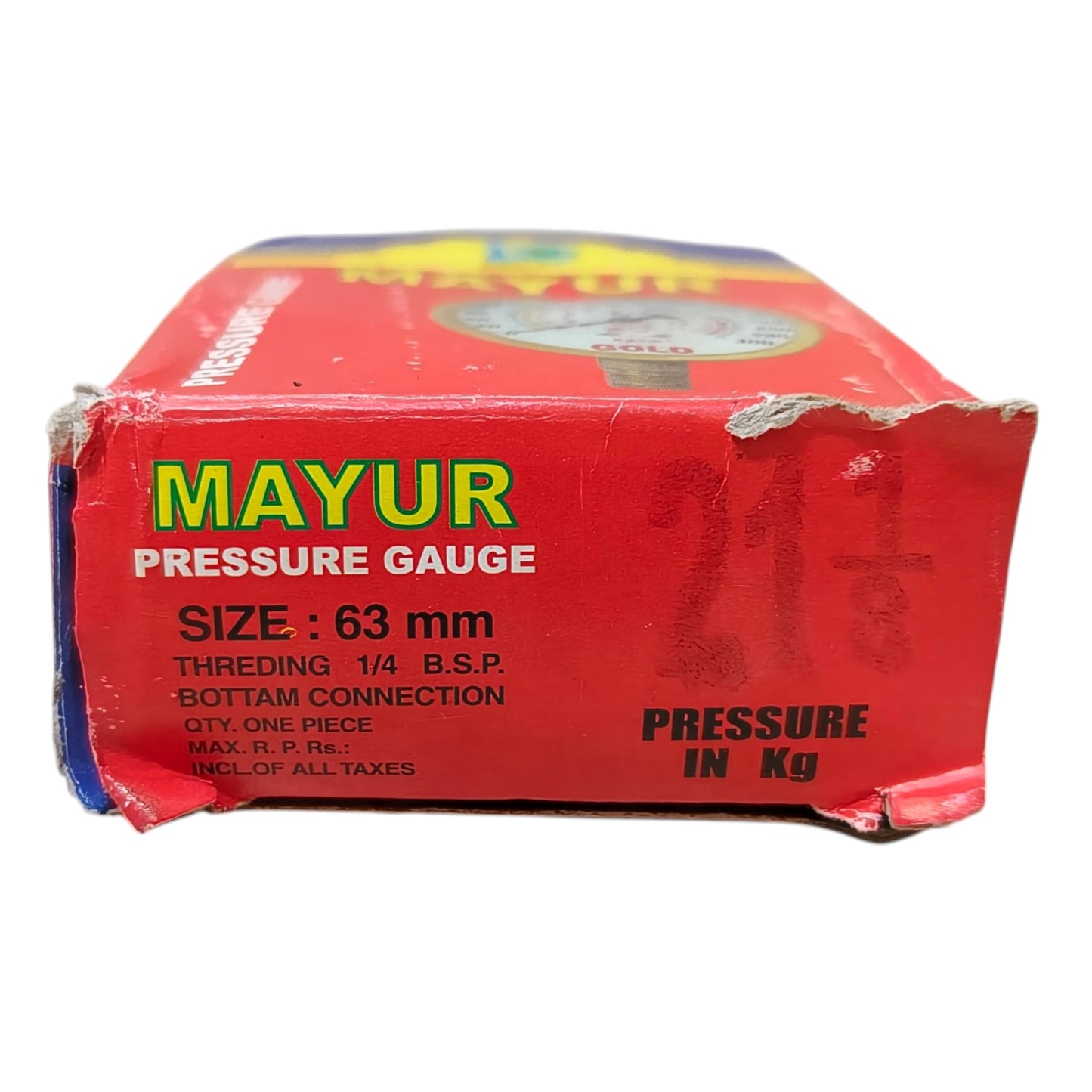 Mayur Pressure Gauge – 2.5 Inch 300 PSI 1/8 BSP Thread | Alpha Tyre Tools
