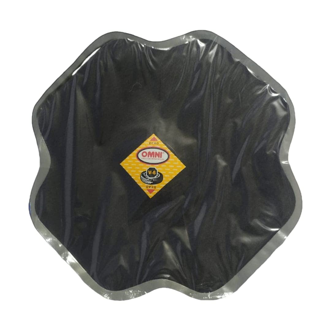 Omni Bias Tyre Repair Patches Size V-6 – Box of 10 Pcs | Alpha Tyre Tools