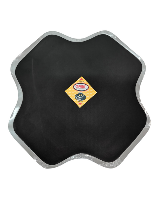 Omni V-7 Vulcanizing Tyre Repair Patch – Pack of 10 | Alpha Tyre Tools
